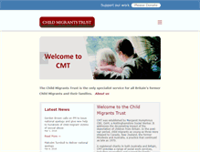 Tablet Screenshot of childmigrantstrust.com
